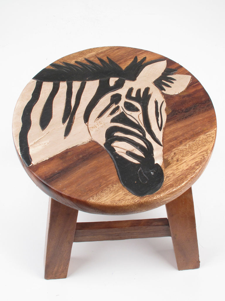 Zebra Kiddie Stool – Red Mud