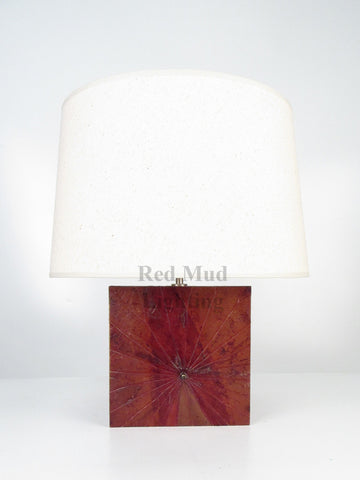 New Lotus Leaf Lamp Large Square Earth Brown